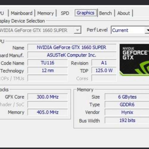 AUSU TUF 1660 Super 6GB OC Edition