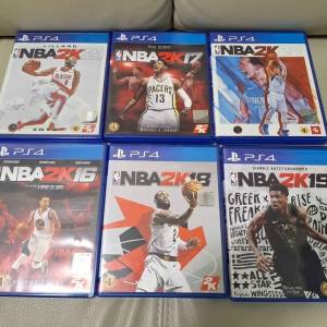 九成新 PS4 NBA2K16 NBA2K17 NBA2K18 NBA2K19 NBA2K20 NBA2K21 六盒特價280元 單購55...