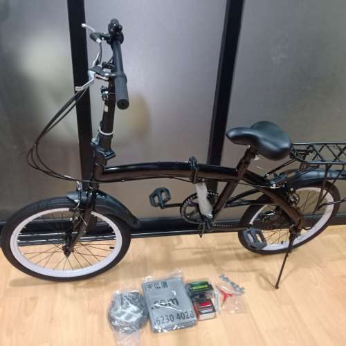 全新(9月送>>後紅閃燈) 20寸折叠/6速單車 +貨架 $560 九龍灣交收