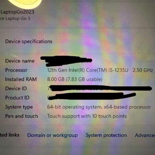 Microsoft Surface Laptop Go 2023 8GB Ram + 128GB SSD 有touch screen