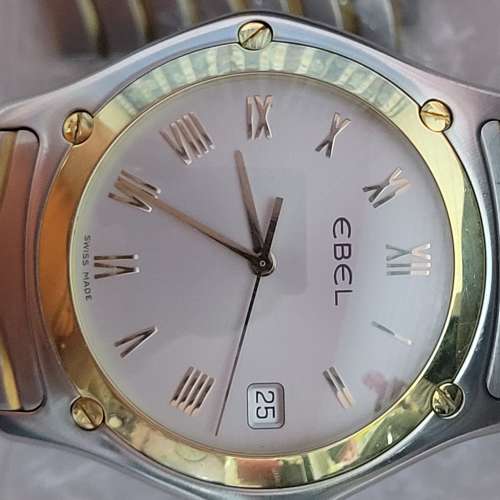 Ebel 玉寶 Sport 18k 750 金/鋼 37mm 瑞士製造 男女通用錶 90% new
