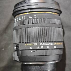 sigma 18-50/2.8 EX DC HSM MACRO 適馬 FOR  nikon 尼康 F 冇盒冇單冇保冇罩 鏡片...