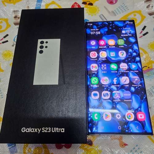 99% new  samsung s23 ultra 12+512 5G雙卡港版白色