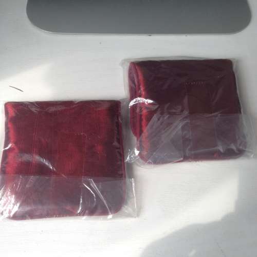 Jewellery Pouch x3 CHOW TAI FOOK 8x8cm NEW 全新 周大福飾品盒戒指小包 3個