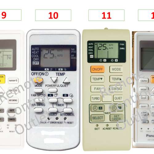 樂聲樂信冷氣空調代用遙控器 Panasonic Rasonic National air con conditioner con...