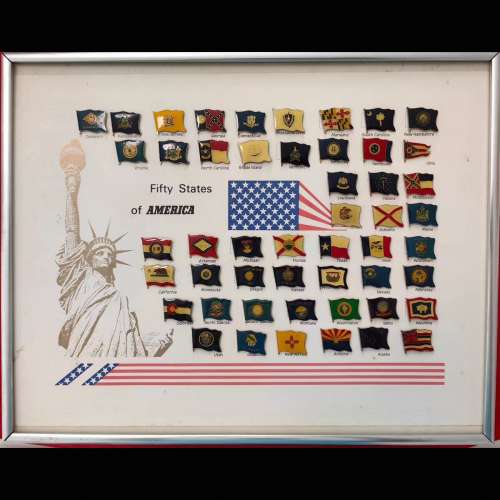 美國五十州金屬徽章