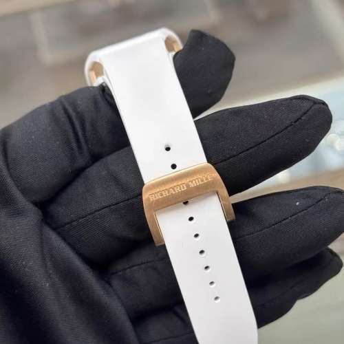 限量版理查米爾07-01白陶瓷貝母女士腕錶 尖沙咀面交