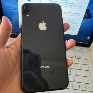 iPhone XR 128G 黑色 港行，雙咭雙待，全部正常運作，電池效能96 %，電池良好，已貼...