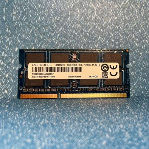 RAMAXEL DDR3 8GB 筆記型電腦記憶體 **不議價**