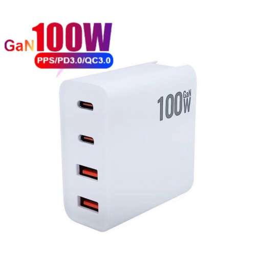 100W GaN氮化鎵 高速充電 變壓器 火牛 兼容PD/QC快充 電腦平板手機適用