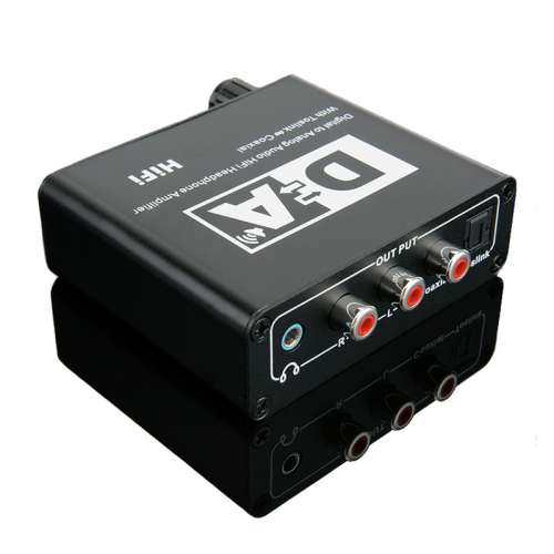 DAC 數碼/模擬音頻轉換器 高清HDTV適用 光纖轉3.5mm/RCA輸出