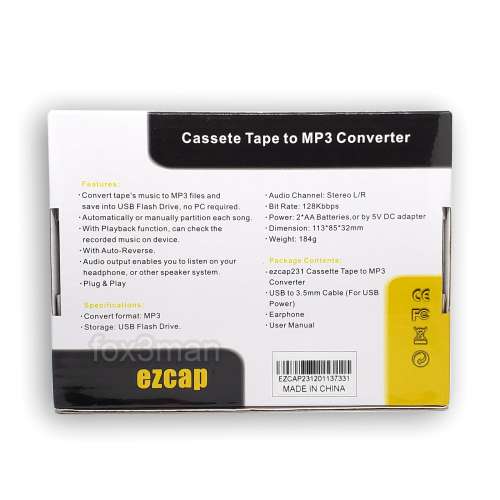 錄音帶救星 卡式帶轉MP3 無需電腦 自動分段 高音質