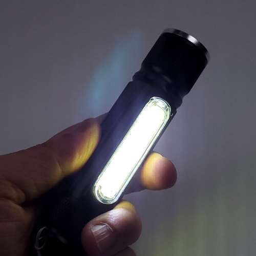 全新 800LM 強光COB 電筒 工作燈 USB充電