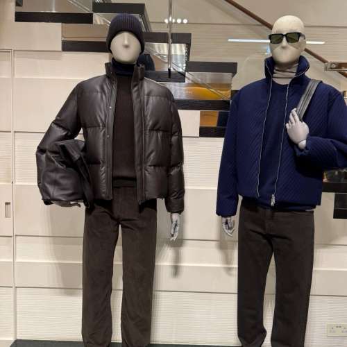 全新Ermenegildo Zegna小牛皮羽絨