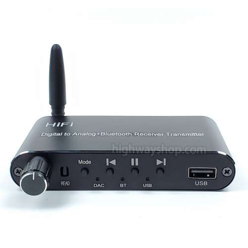 4 IN 1 藍牙5.1發射接收 + 光纖解碼轉換器 MP3播放器