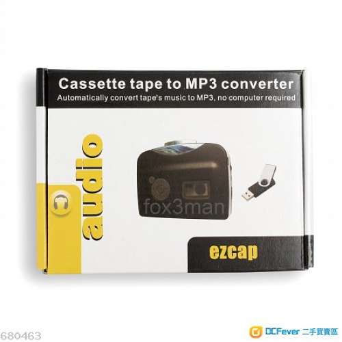 錄音帶救星 卡式帶播放器 USB CASSETTE TAPE TO MP3 CONVERTER YY-CC230