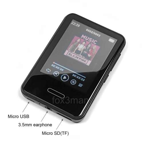2.8吋觸屏藍牙MP3播放器 Music Player Voice Recorder 16GB內存 可插TF卡
