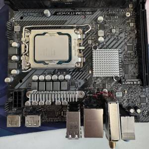 ASRock H610M-ITX/eDP主板連cpu ram