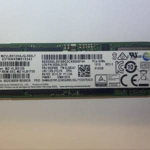 Samsung PM981 512GB m.2 nvme SSD