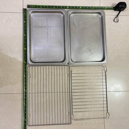 Sharp 聲寶R-1340R及Rasonic 樂信牌RSG-38B蒸氣焗爐不鏽鋼蒸盤及蒸架