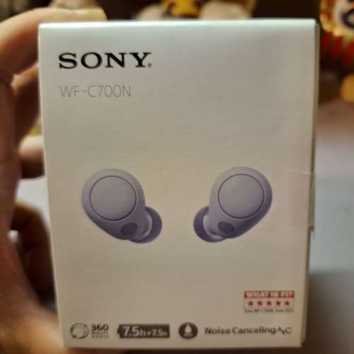 放新淨香薰紫 Sony 藍芽降噪耳機C700N