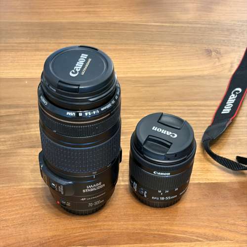200D ii body + 18-55, 10-18, 24/2.8 IS, 70-300