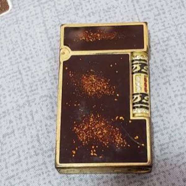 原裝都彭S.T.Dupont 大黑金沙大機加鑽石刷 打火機收藏品