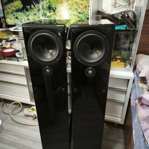 美國nht st4 黑色鋼琴漆音柱