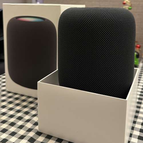Apple HomePod 2 黑色 行貨 99%新 全新一樣 只開盒檢查和試用 電源線插頭位有輕微...