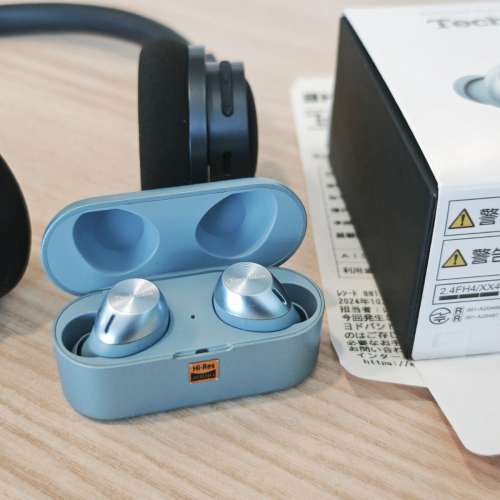 95%新 Technics EAH-AZ40M2 藍色 Mark II 水貨日版 LDAC + Edifier Doo Ace 花再 藍...