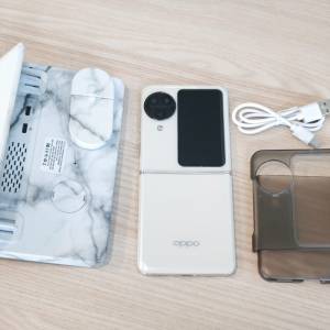 90%新 Oppo Find N3 Flip 12+256GB 白色 摺機 Hasselblad鏡頭 屏幕有線 N3Flip 三鏡頭