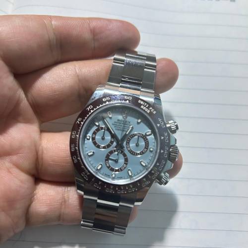 頂級玩具 配種 vs daytona rolex 116506 冰藍迪 cal.4130機芯