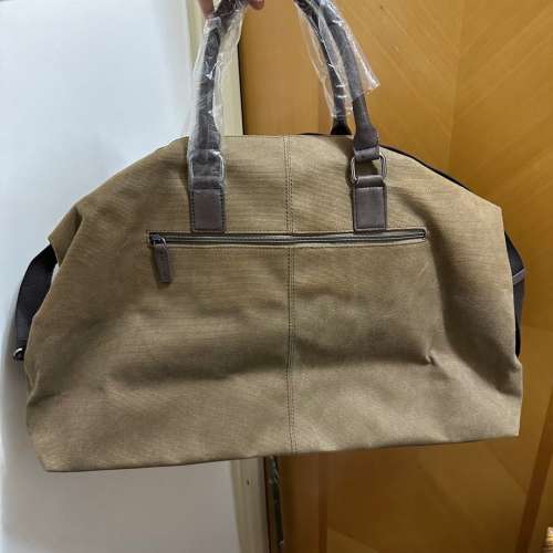 全新 - CARNABY HILL - DETOUR Brown Nylon Leather Shoulder Handle Big Travel Bag