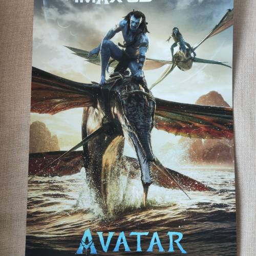 阿凡達：水之道 IMAX 3D 電影海報及紀念票 Avatar Poster Way of Water