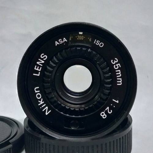 Nikon 35mm F2.8(拆自有稱 'Pikaichi' Nikon L35AF菲林機)已加M42螺絲牙(方便配合對...