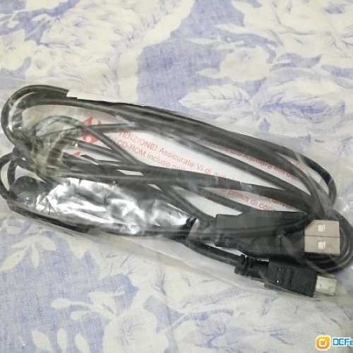 Canon相機遺物~全新未開未用Canon原廠USB傳輸線，三色線及電源線
