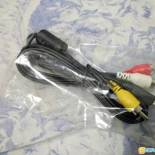 Canon相機遺物~全新未開未用Canon原廠USB傳輸線，三色線及電源線