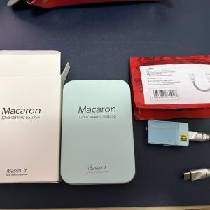iBasso Macaron DAC 有齊3.5 + 4.4 輸入 跟多條Filo USB C