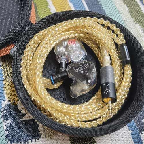 求敗 6N極純銀鍍4N純金 耳機線 升級線 Shure SENNHEISER fender campfire westone ...