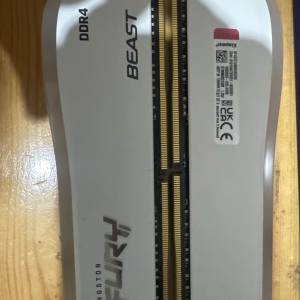 Kingston Fury Beast DDR4 RGB 3600 32GB Kit (2x16GB) 白色限量版 (KF436C18BWAK2...