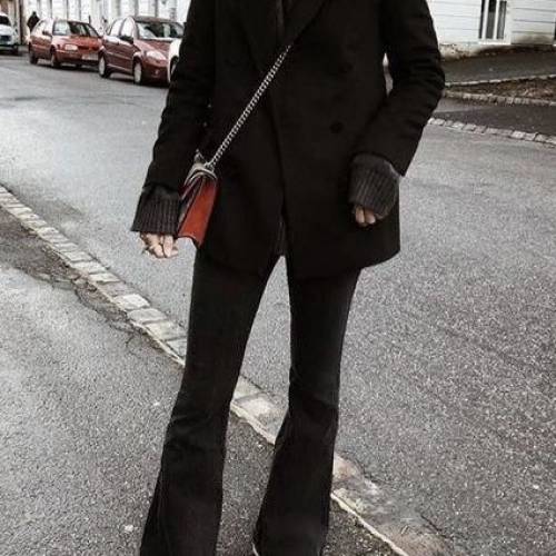 保暖！Made in Korea TMX 冬天 黑色 中童 大人 九分褲 長褲  pants