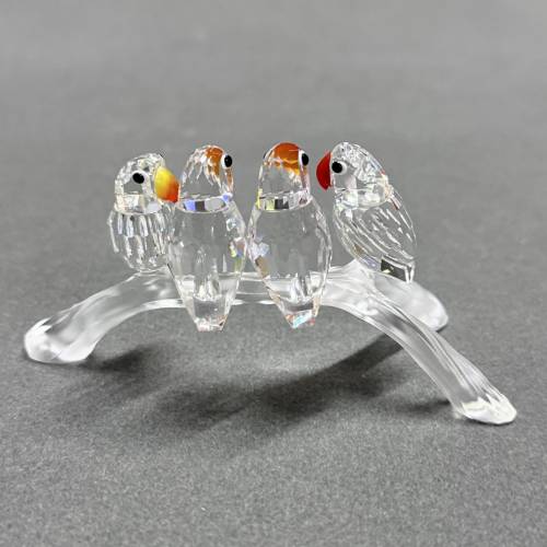 絕版 施華洛世奇 愛情小鳥 水晶擺設 Swarovski LoveBirds Crystal #199123