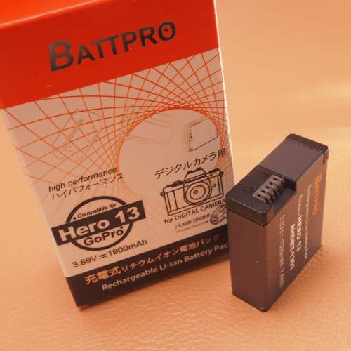 香港行貨 由BATTPRO免費一年保用電池合GoPro 13 Hero 13 Hero13 action camera專用
