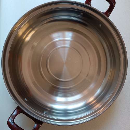 全新 26cm 雙耳鍋連玻璃蓋