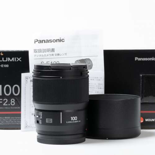 || Panasonic Lumix S 100mm F2.8 - L Mount, Like new with full packing ||