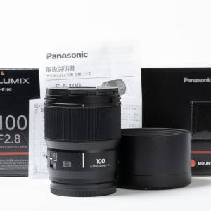 || Panasonic Lumix S 100mm F2.8 - L Mount, Like new with full packing ||