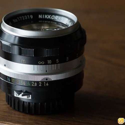 稀有 Nippon Kogak Japan Nikon Nikkor S 5.8cm 58mm f1.4 早期NIKON銀咀