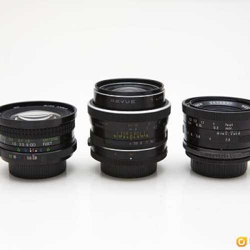 M42 德國鏡頭 Enna 24/4, Isco 35/2.8, Helios 58/2, Pentacon 50/1.8