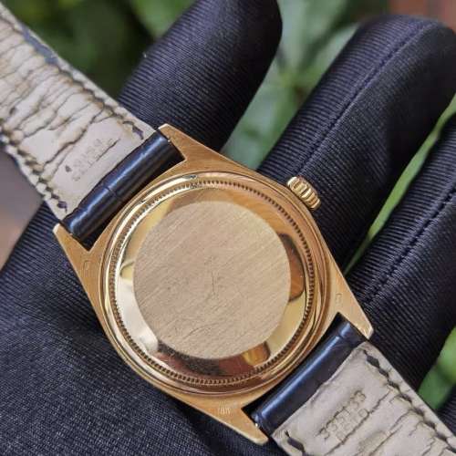 勞力士日誌系列18038，18K黃金，原廠黑色鑽石面