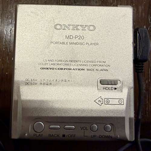 Onkyo MD-P20 Portable MiniDisc Player